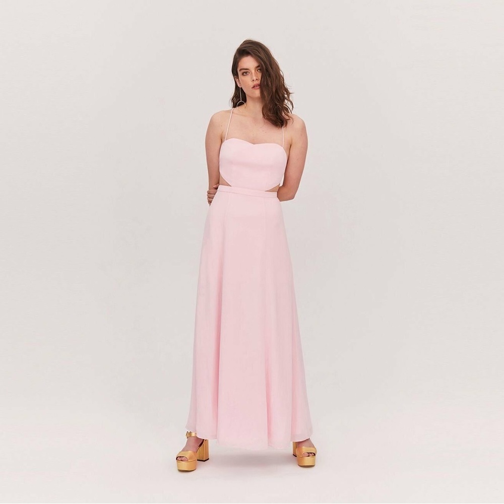Fame and Partners cut out slit dress